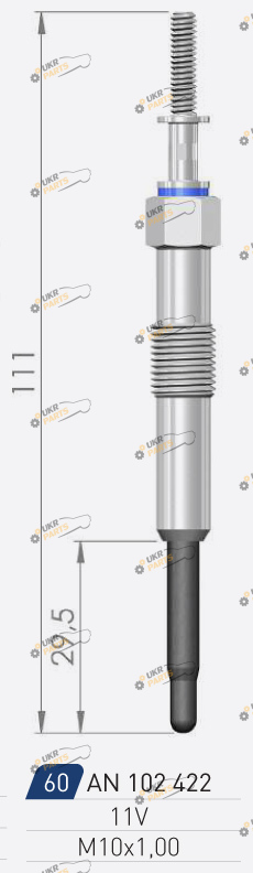 Свеча накаливания A-N PARTS 102 422